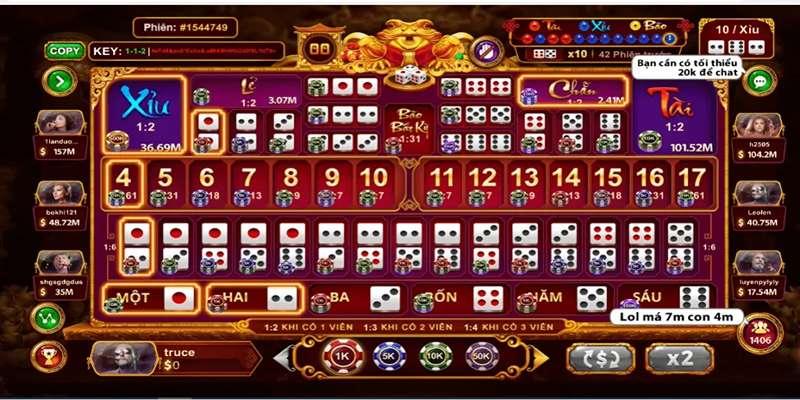 Giới thiệu về game sicbo (xí ngầu) tại RR88